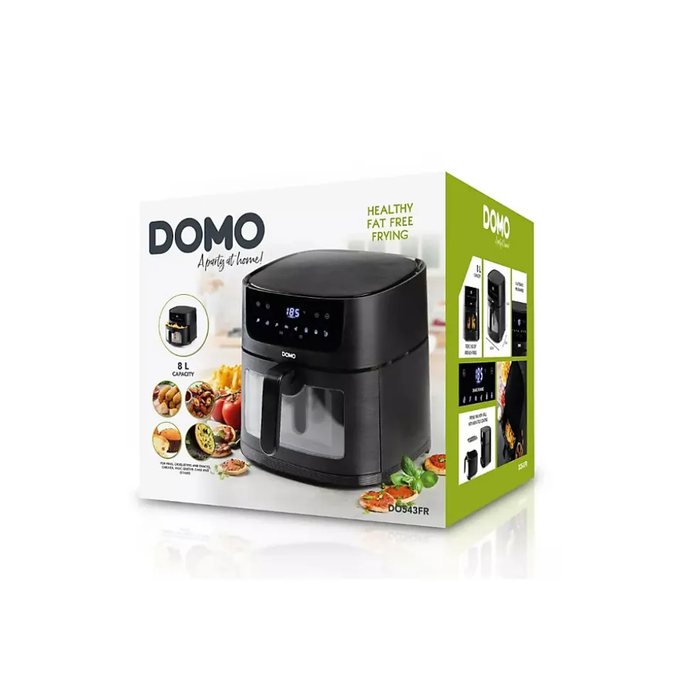 Friteuse sans huile 8l 1800w noir Domo DO543FR deli-fryer