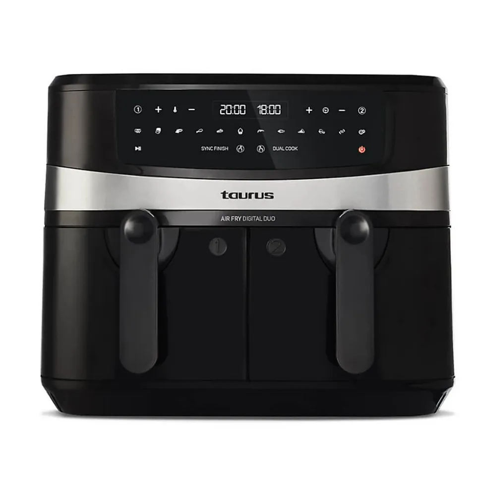 Friteuse sans huile 2600w noir Taurus AIR FRY DIGITAL DUO