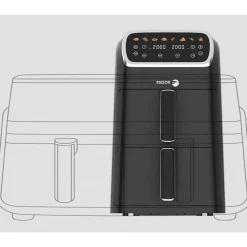 Friteuse sans huile 2x4l 2600w noir Fagor FG7503