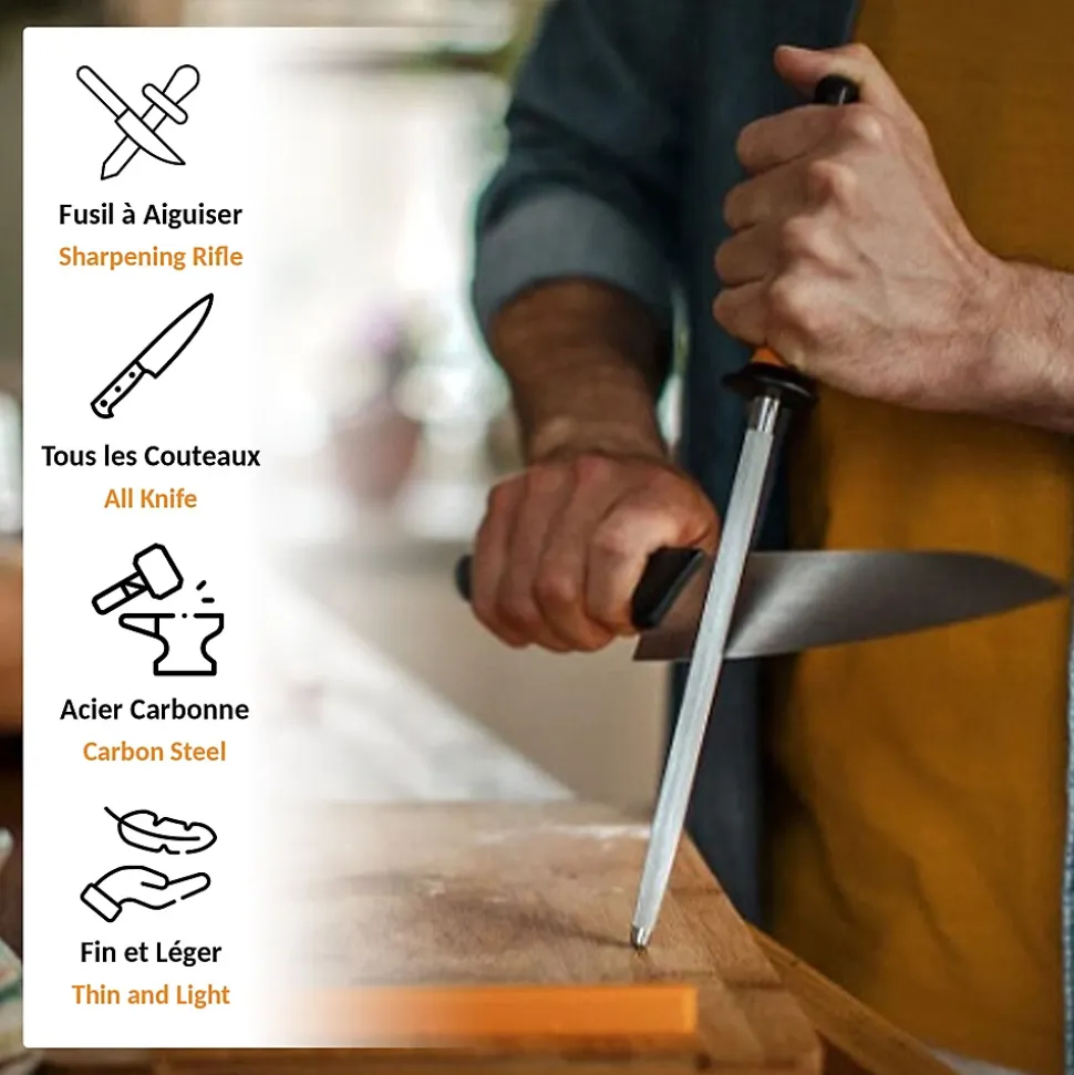 Fusil d'Aiguisage FISHTEC Couteaux Professionnel