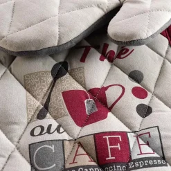 Gant & Manique Coton "Déjeuner" 28cm Taupe