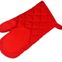 Gant de cuisine avec protection silicone Cuistot Rouge