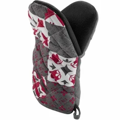 Gant de Cuisine Pince "Credence" 24cm Gris & Rouge