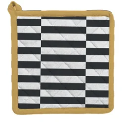 Gant et manique pop vintage noir et blanc l. 20 X L. 28 cm Guy Levasseur