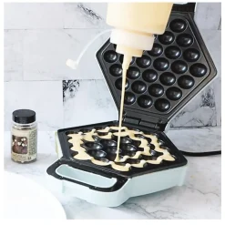 Gaufrier à bulles - ScrapCooking - 700W - Vert et bleu - Plaque de 20cm