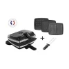 Gaufrier - LAGRANGE - 39624 - Noir - Revêtement antiadhésif - Fonction sandwichs