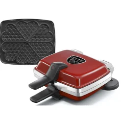 Gaufrier - LAGRANGE - 39514 - Réversible - 6 gaufres en forme de coeur - Antiadhésif double couche