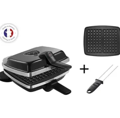 Gaufrier - LAGRANGE - 039126 SUPER 2 - Noir - Petit Électroménager - 2 Gaufres