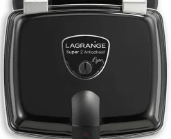 Gaufrier - LAGRANGE - 039126 SUPER 2 - Noir - Petit Électroménager - 2 Gaufres