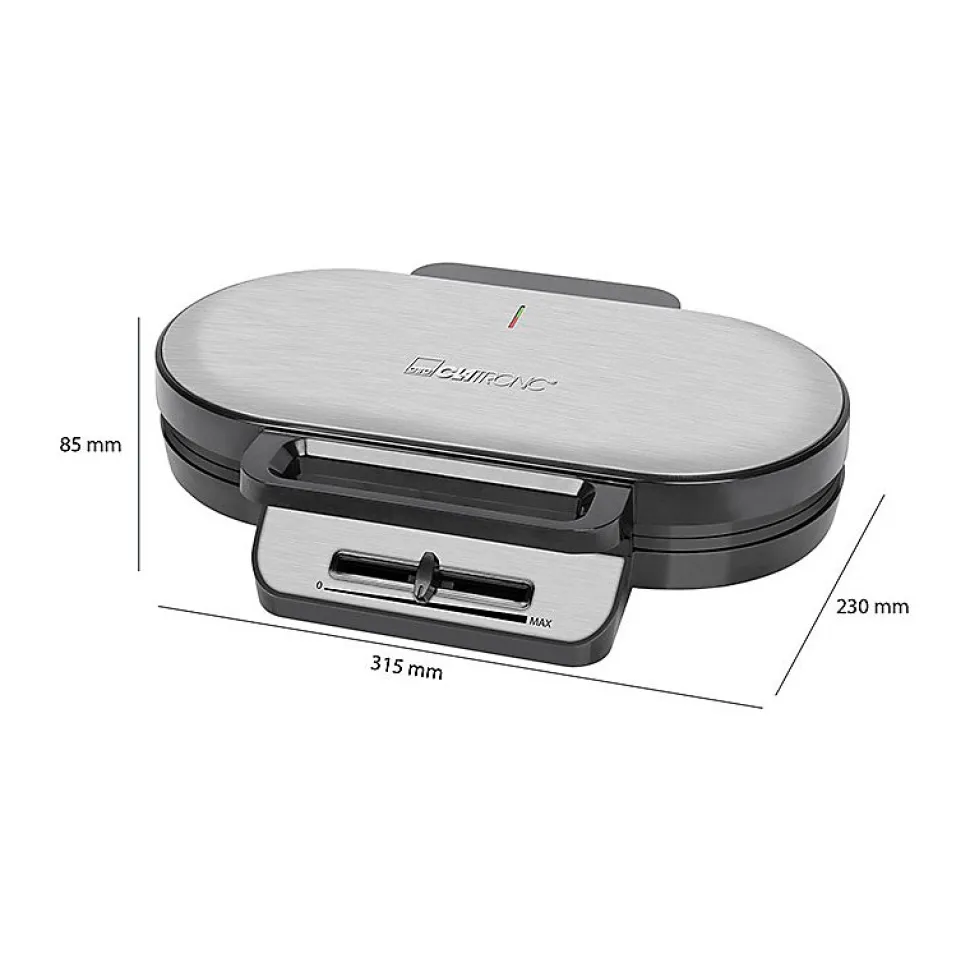 Gaufrier 2 plaques Caltronic WA 3745 Noir