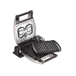 Gaufrier - Premium Gaufres - MINERAL G - Multifonctions - Plaques interchangeables - Couleur gris