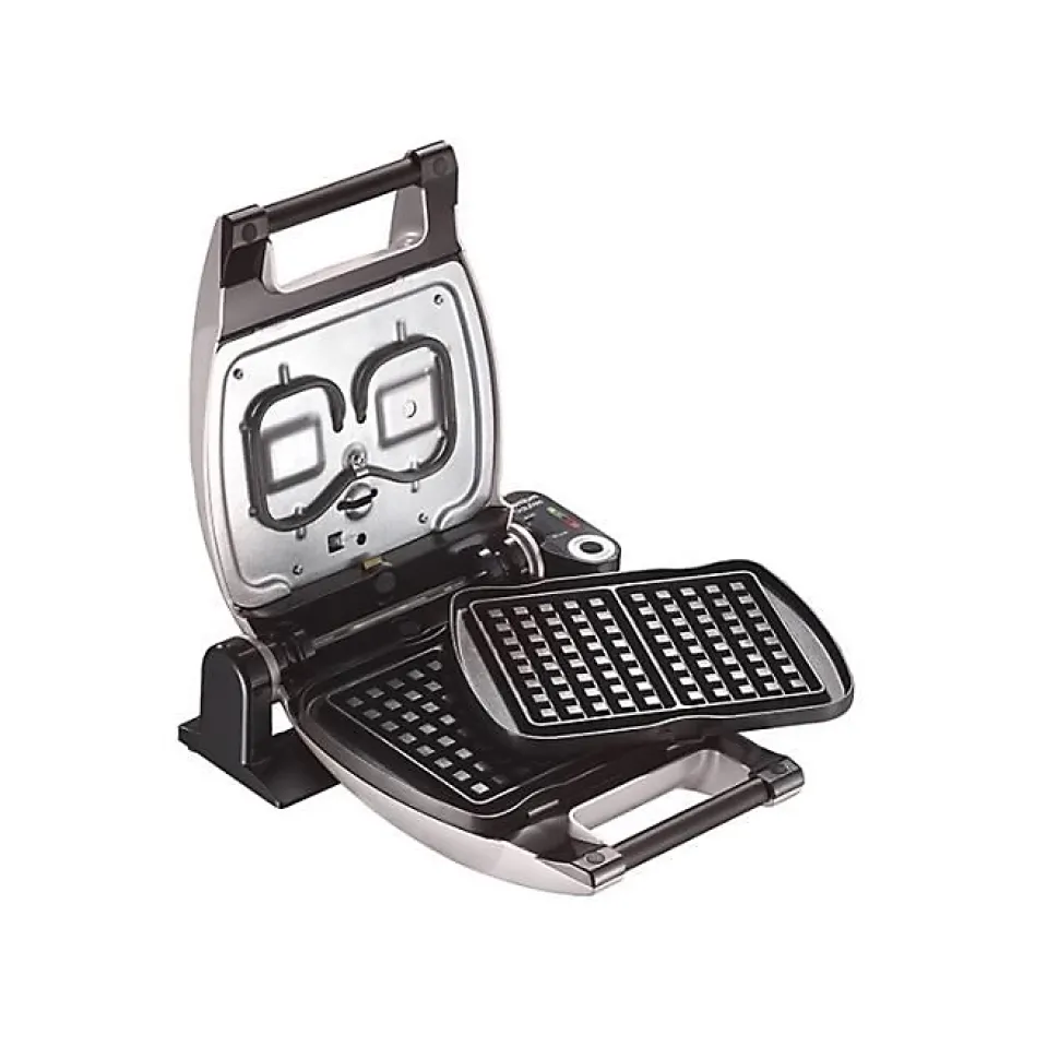 Gaufrier - Premium Gaufres - MINERAL G - Multifonctions - Plaques interchangeables - Couleur gris