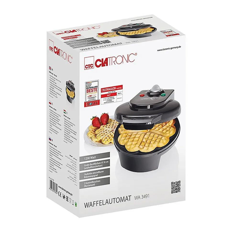 Gaufrier Clatronic WA 3491 Noir