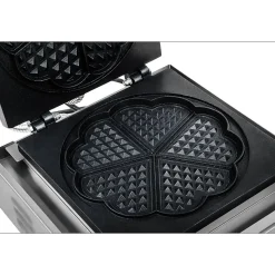 Gaufrier coeur professionnel Teflon rond puissance Helloshop26