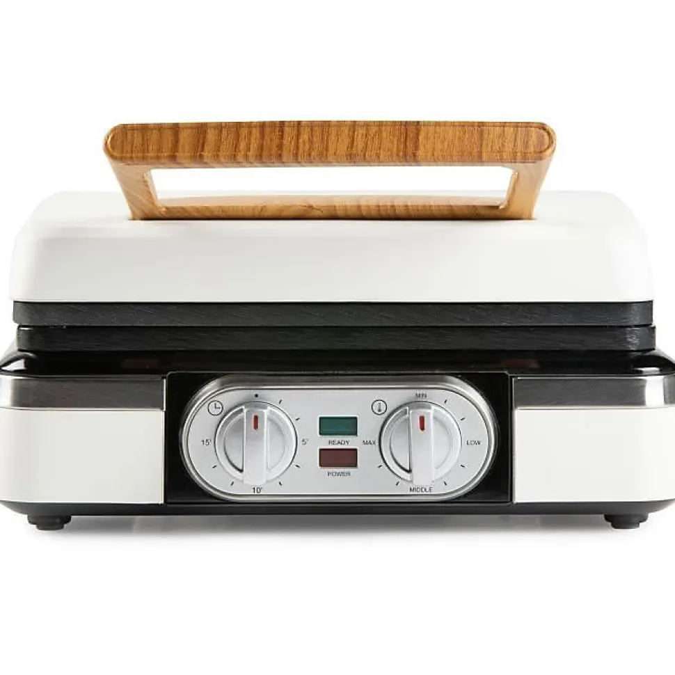 Gaufrier DOMO DO9280W 1520W blanc 2 gaufres XL plaques ceramique