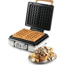 Gaufrier DOMO DO9280W 1520W blanc 2 gaufres XL plaques ceramique