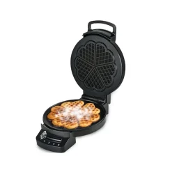 Gaufrier forme coeur 1200w noir Little Balance 8382