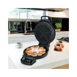 Gaufrier forme coeur 1200w noir Little Balance 8382