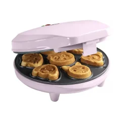 Gaufrier forme de 7 animaux 700w rose Bestron AAW700P