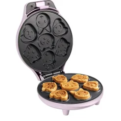 Gaufrier forme de 7 animaux 700w rose Bestron AAW700P