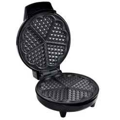 Gaufrier forme de 5 cœurs 700w noir Bestron AWM700CO