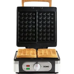 Gaufrier électrique DOMO DO9274W 1400W 2 gaufres XXL blanc céramique