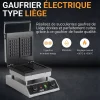 Gaufrier électrique gaufre type liège avec 2 empreintes - L2G