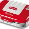 Gaufrier électrique vintage rouge 700W