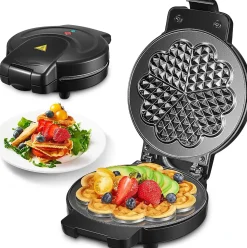 Gaufrier Professionnel éléctrique 900W noir