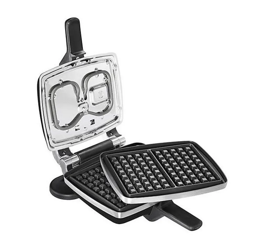 Gaufrier réversible - LAGRANGE - 39426 - 2 gaufres - 2 croque-monsieur - Antiadhésif double couche