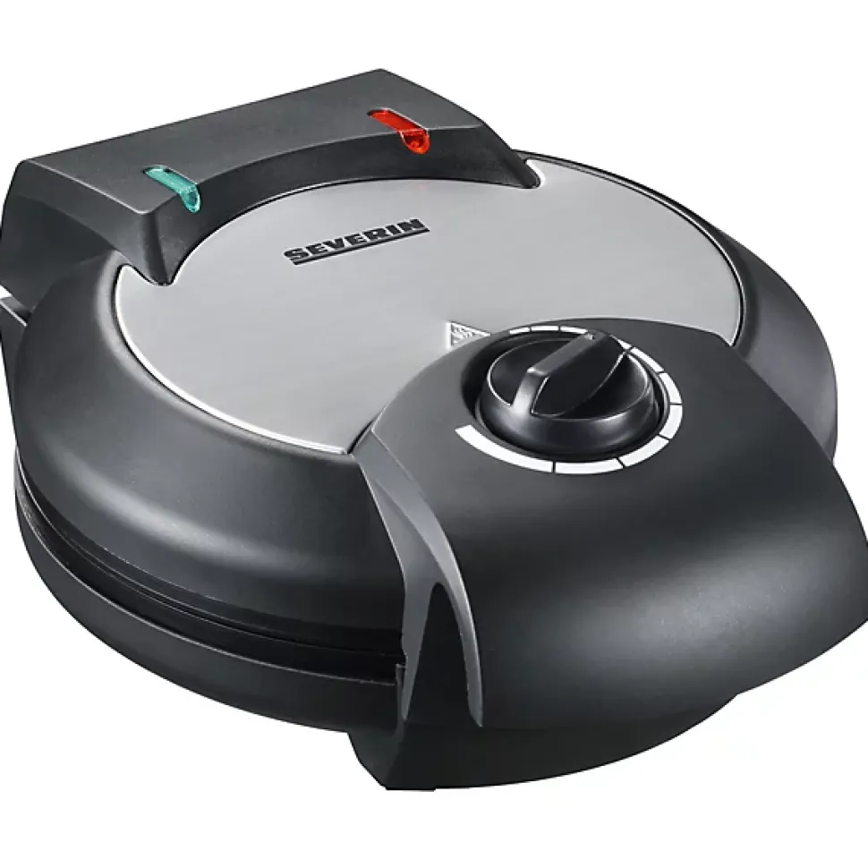 Gaufrier Severin WA 2103 en Acier Inoxydable Noir - Appareil de Cuisine Pratique et Puissant