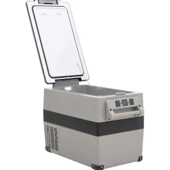 Glacière avec poignée et adaptateur noir et gris 35 L PP et PE