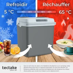 Glacière électrique chauffante et réfrigérante 25L