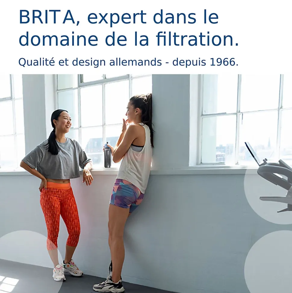Gourde filtrante Brita Active + 2 filtres