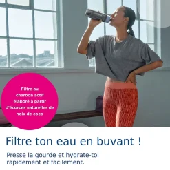 Gourde filtrante Brita Active + 2 filtres