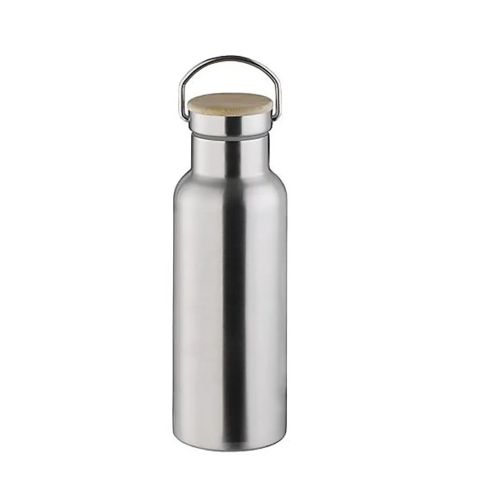 Gourde Isotherme en inox avec bouchon poignée - 0,5 Litre