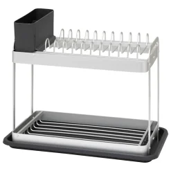 Égouttoir à vaisselle 2 niveaux en aluminium