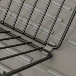 Égouttoir à vaisselle extensible Gris avec rack