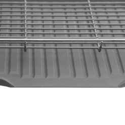 Égouttoir à vaisselle métal 2 niveaux gris