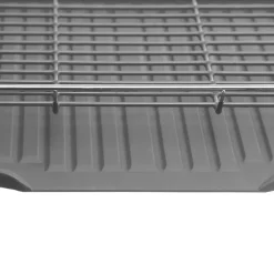 Égouttoir métal 2 niveaux avec plateau Gris - 5Five