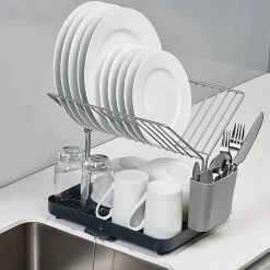 Égouttoir Y-rack à 2 niveaux gris