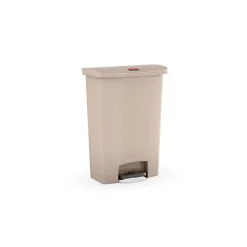 Grand collecteur professionnel à déchets 90 litres - Beige