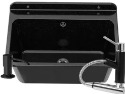 Grand Évier en Granit pour Buanderie, Garage ou Local Technique avec Siphon et Robinet - 1 Set