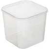 Grande Boîte alimentaire congélation carrée 4,6 litres - Transparent