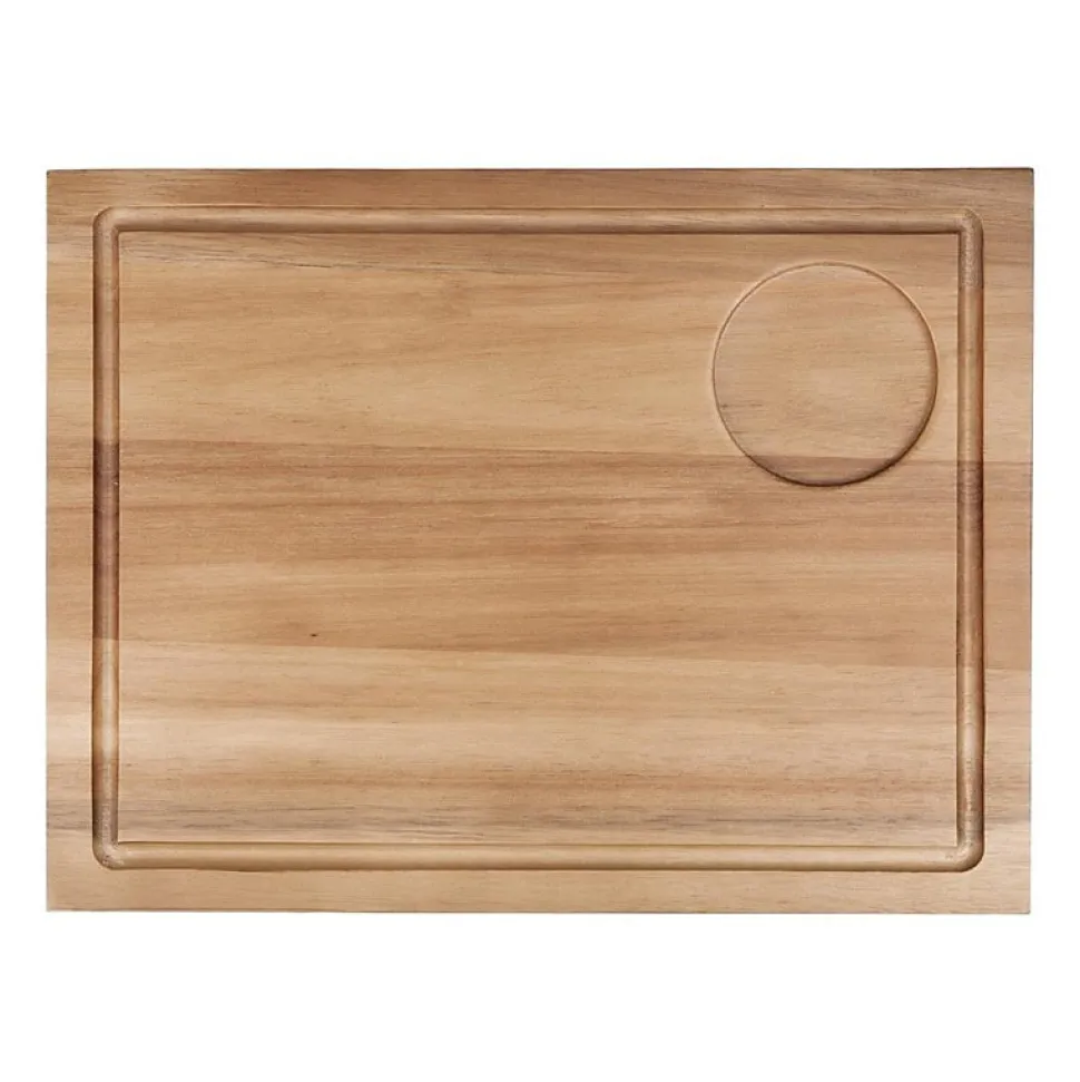 Grande planche à steak en bois d'acacia 31x24x2.5 cm - Olympia