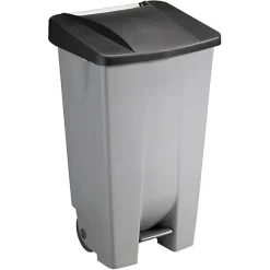 Grande Poubelle avec roues pour professionnels 120 litres - Noir