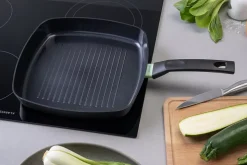 Gril 28 cm aluminium revêtement céramique antiadhésif sans PFAS Fackelmann Brandao