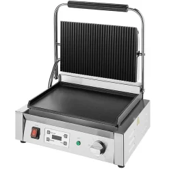 Gril de Contact Extra Large Plaques Rainurée / Lisse - Buffalo