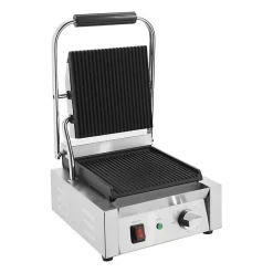 Gril de Contact Simple Bistro Plaque Rainurée 1,5 kW - Buffalo