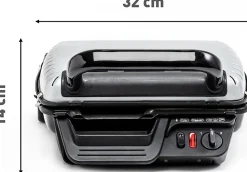 Gril Électrique 2000W Double Position Noir